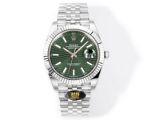 Rolex Datejust 3235 Movement 41mm 904L Steel Green Face Index Jubilee Band Watch